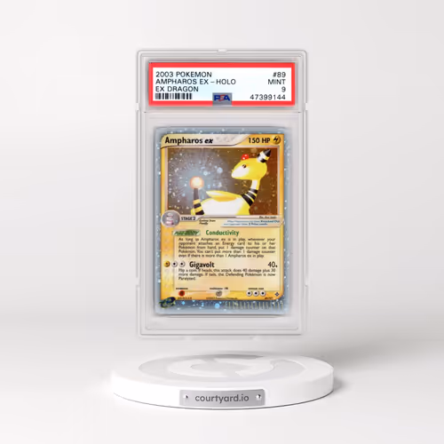 2003 Pokémon EX Dragon #89 Ampharos EX - Holo Holo (PSA 9 MINT)