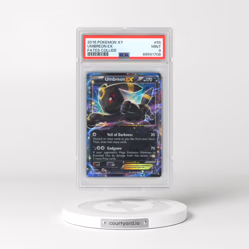 2016 Pokémon XY Fates Collide #55 Umbreon EX - Holo (PSA 9 MINT)
