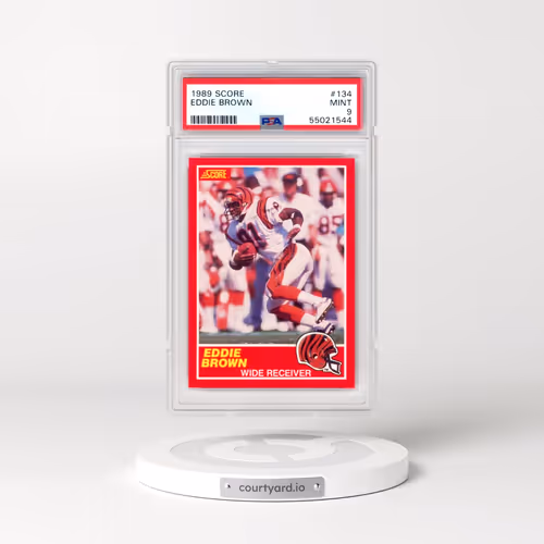 1989 Score #134 Eddie Brown (PSA 9 MINT)