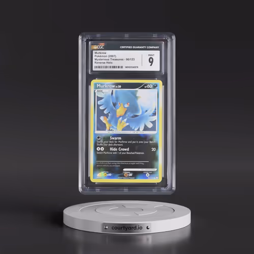 2007 Mysterious Treasures #90/123 Murkrow - Reverse Holo (CGC 9 MINT)
