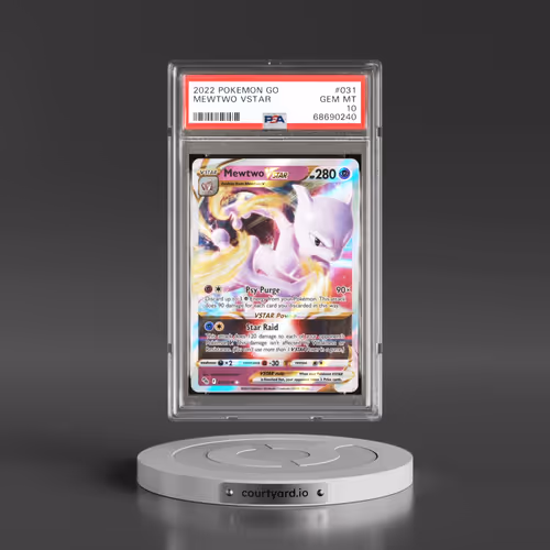 2022 Pokémon Go #031 Mewtwo Vstar (PSA 10 GEM MINT)