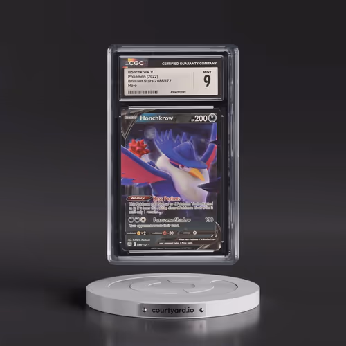 2022 Brilliant Stars #088/172 Honchkrow V - Holo (CGC 9 MINT)