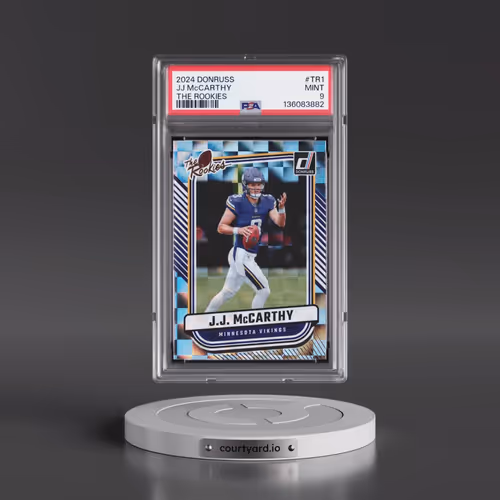 2024 Panini Donruss the Rookies #TR1 JJ McCarthy (PSA 9 MINT)
