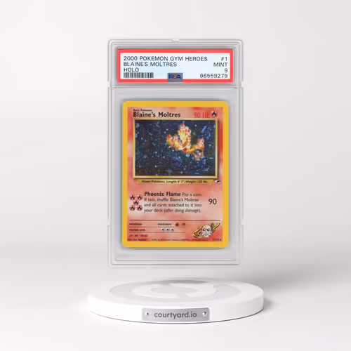2000 Pokémon Gym Heroes #1 Blaine's Moltres - Holo (PSA 9 MINT)