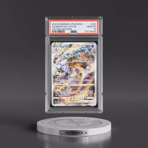 2022 Pokémon Sword & Shield Vstar Universe #221 Mewtwo Vstar - Full Art (PSA 10 GEM MINT)