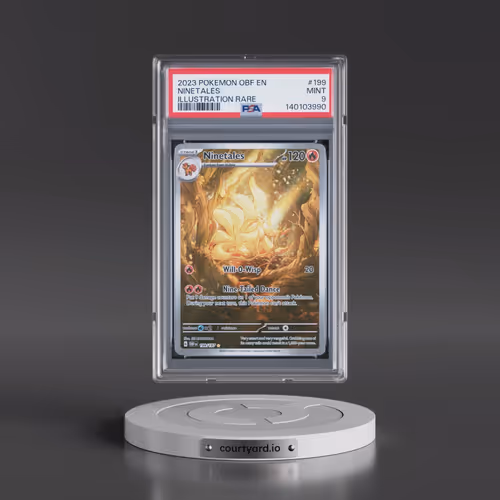 2023 Pokémon Obf EN-Obsidian Flames #199 Ninetales - Illustration Rare (PSA 9 MINT)