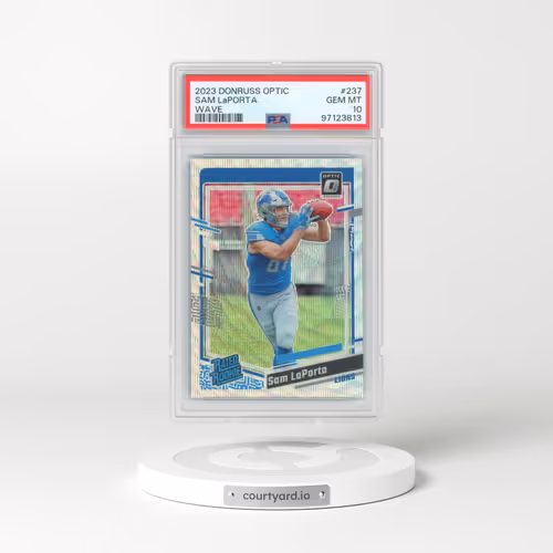 2023 Panini Donruss Optic #237 Sam LaPorta - Wave (PSA 10 GEM MINT)