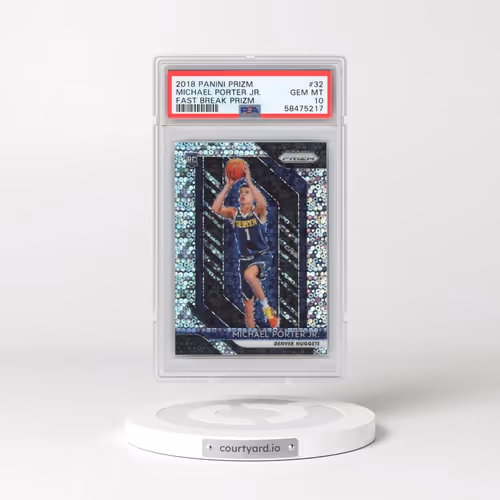 2018 Panini Prizm #32 Michael Porter Jr. - Fast Break Prizm (PSA 10 GEM MINT)