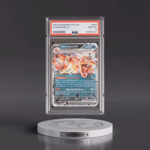 2024 Pokémon Paf EN-Paldean Fates #054 Charizard EX - Holo (PSA 8 NM-MT)