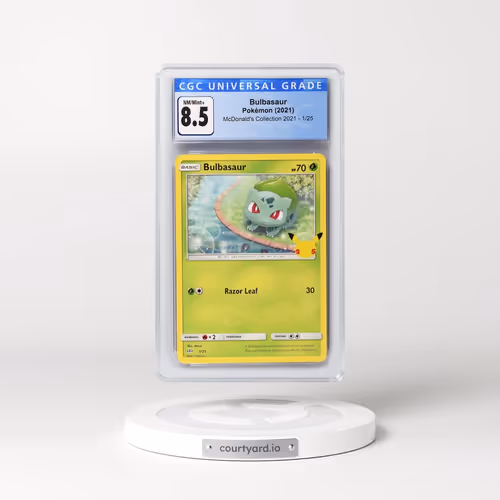 2021 McDonald's Collection 2021 #1/25 Bulbasaur - (Non-Holo) (CGC 8.5 NM-MT+)