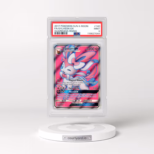 2017 Pokémon Sun & Moon Guardians Rising #140 Sylveon GX - Holo Full Art (PSA 9 MINT)