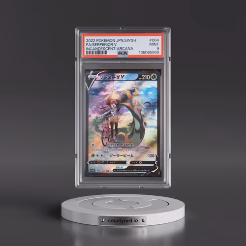 2022 Pokémon Sword & Shield Incandescent Arcana #084 Serperior V - Holo Full Art (PSA 9 MINT)