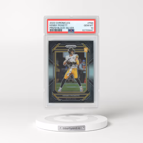 2022 Panini Chronicles Prizm Black #PB6 Kenny Pickett - Silver (PSA 10 GEM MINT)