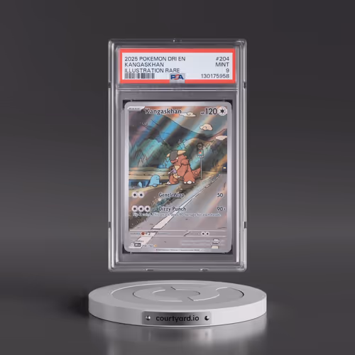 2025 Pokémon Dri EN-Destined Rivals #204 Kangaskhan - Illustration Rare (PSA 9 MINT)