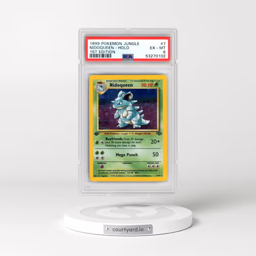 1999 Pokémon Jungle #7 Nidoqueen - 1st Edition Holo (PSA 6 EX-MT)