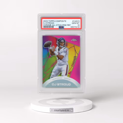 2023 Topps Composite Chrome All-Etch #CAE23 CJ Stroud - Pink Refractor (PSA 10 GEM MINT)