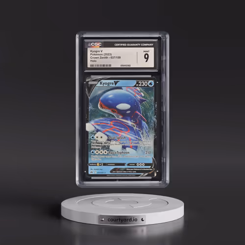 2023 Crown Zenith #037/159 Kyogre V - Holo (CGC 9 MINT)
