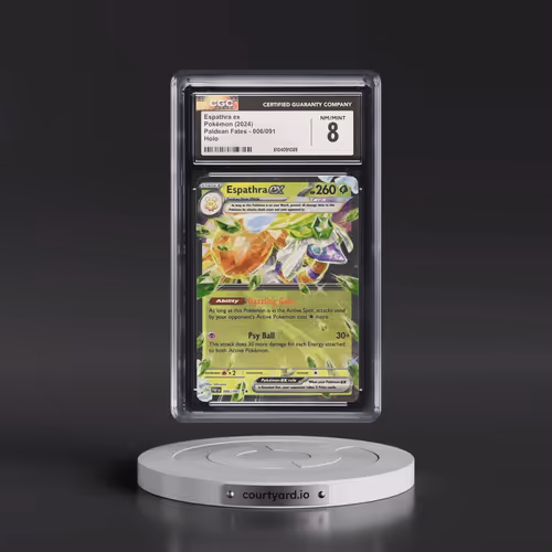 2024 Pokémon Paf EN-Paldean Fates #006 Espathra EX - Holo (CGC 8 NM-MT)