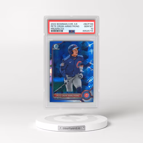 2022 Bowman Chrome Sapphire Edition Prospects #BCP198 Pete Crow-Armstrong (PSA 10 GEM MINT)