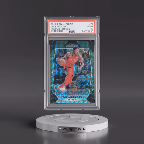 2017 Panini Prizm Mosaic #72 OG Anunoby - Green (PSA 10 GEM MINT)