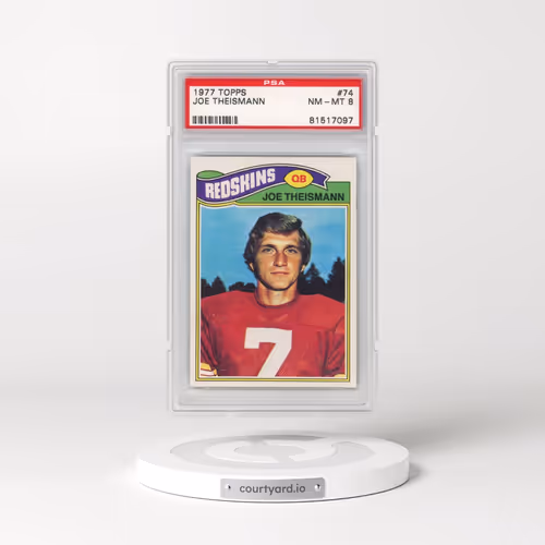 1977 Topps #74 Joe Theismann (PSA 8 NM-MT)