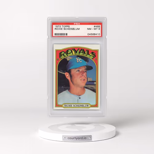 1972 Topps #468 Richie Scheinblum (PSA 8 NM-MT)