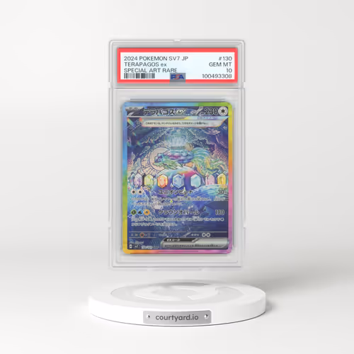 2024 Pokémon SV7-Stellar Miracle #130 Terapagos EX - Holo Special Art Rare (PSA 10 GEM MINT)