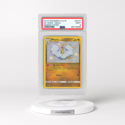 2019 Pokémon Sun & Moon Hidden Fates #SV37 Altaria - Holo (PSA 9 MINT)