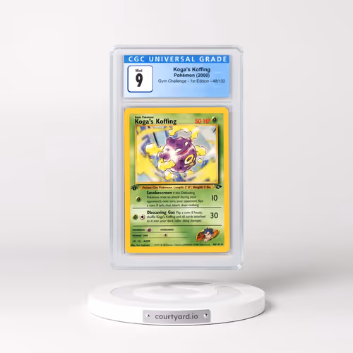 2000 Gym Challenge #48/132 Koga's Koffing - 1st Edition 1st Edition (CGC 9 MINT)