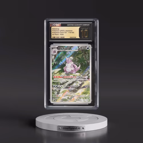 2023 Pokémon Card 151 #174/165 Nidoking - Art Rare Holo (CGC 10 PRISTINE)