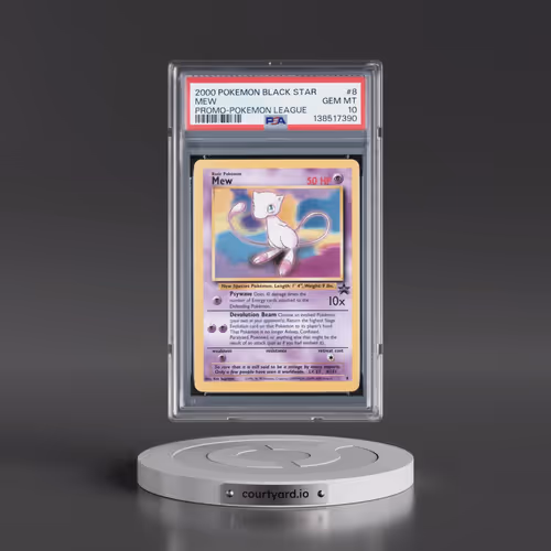 2000 Pokémon Promo Black Star #8 Mew - Pokemon League (PSA 10 GEM MINT)