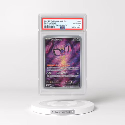 2024 Pokémon Svp EN-SV Black Star Promo #129 Pecharunt - Shrouded Fable Elite Trainer Box (PSA 10 GEM MINT)
