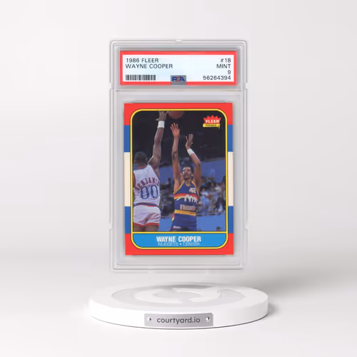1986 Fleer #18 Wayne Cooper (PSA 9 MINT)