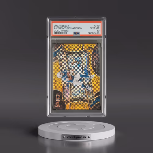 2023 Panini Select #340 Anthony Richardson - Gold Prizm (PSA 10 GEM MINT)