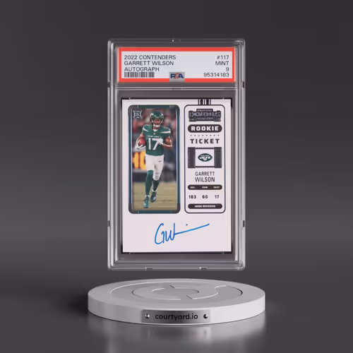 2022 Panini Contenders #117 Garrett Wilson - Autograph (PSA 9 MINT)