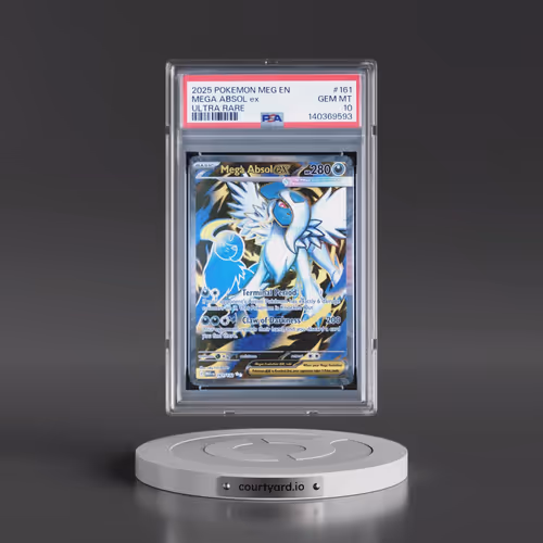 2025 Pokémon Meg EN-Mega Evolution #161 Mega Absol EX - Holo Ultra Rare (PSA 10 GEM MINT)
