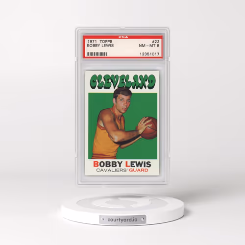 1971 Topps #22 Bobby Lewis (PSA 8 NM-MT)