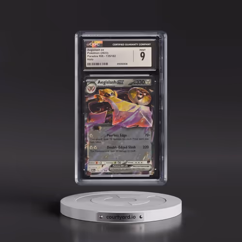 2023 Pokémon Par EN-Paradox Rift #135 Aegislash EX - Holo (CGC 9 MINT)
