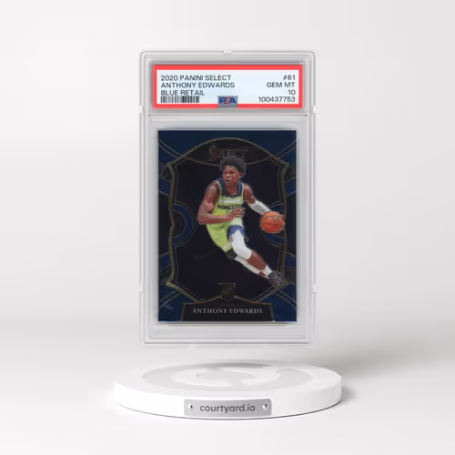 2020 Panini Select #61 Anthony Edwards - Blue Retail (PSA 10 GEM MINT)