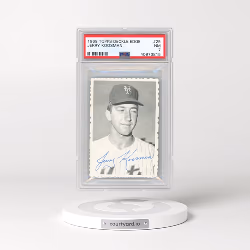 1969 Topps Deckle Edge #25 Jerry Koosman (PSA 7 NM)