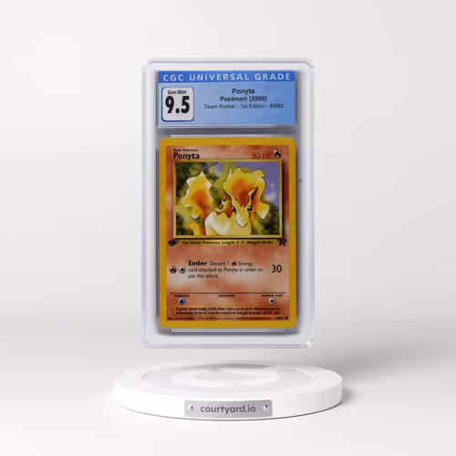 2000 Team Rocket #64/82 Ponyta - 1st Edition 1st Edition (CGC 10 GEM MINT)