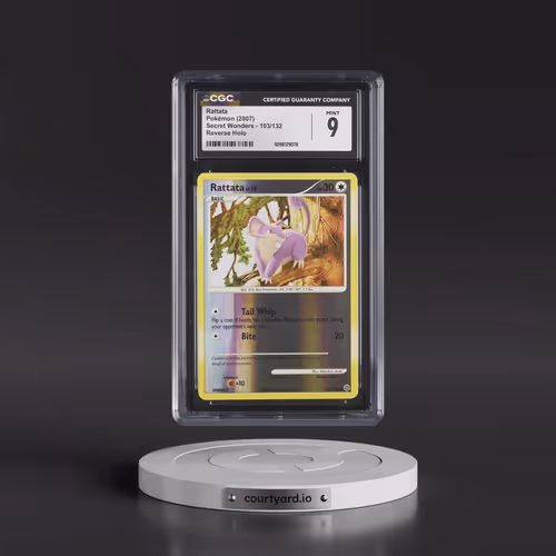 2007 Secret Wonders #103/132 Rattata - Reverse Holo (CGC 9 MINT)