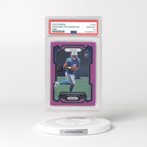 2023 Panini Prizm #343 Anthony Richardson - Pink Prizm (PSA 10 GEM MINT)
