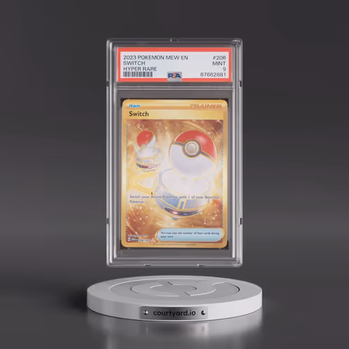 2023 Pokémon Mew EN-151 #206 Switch - Hyper Rare (PSA 9 MINT)