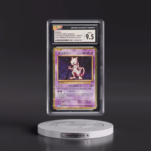 2023 Pokémon Clk-Trading Card Game Classic Blastoise & Suicune EX Deck #014 Mewtwo (CGC 9.5 MINT+)