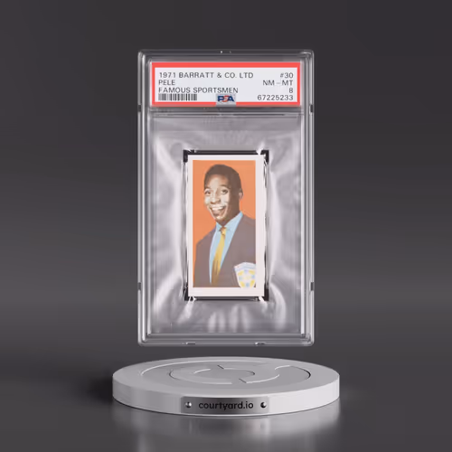 1971 Barratt & Co. Ltd Famous Sportsmen #30 Pele (PSA 8 NM-MT)