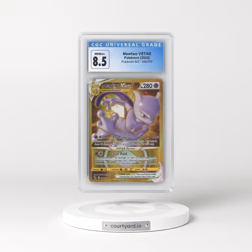 2022 Pokémon GO #086/078 Mewtwo VSTAR - Holo Secret (CGC 8.5 NM-MT+)