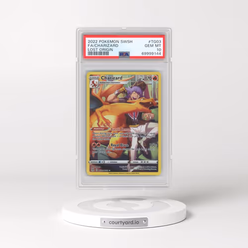 2022 Pokémon Sword & Shield Lost Origin #TG03 Charizard - Full Art (PSA 10 GEM MINT)