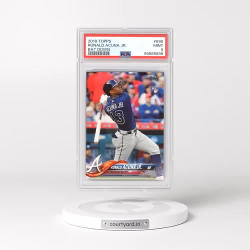 2018 Topps #698 Ronald Acuna Jr. - Bat Down (PSA 9 MINT)
