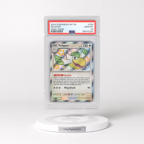 2024 Pokémon Paf EN-Paldean Fates #204 Pelipper - Shiny Rare (PSA 10 GEM MINT)